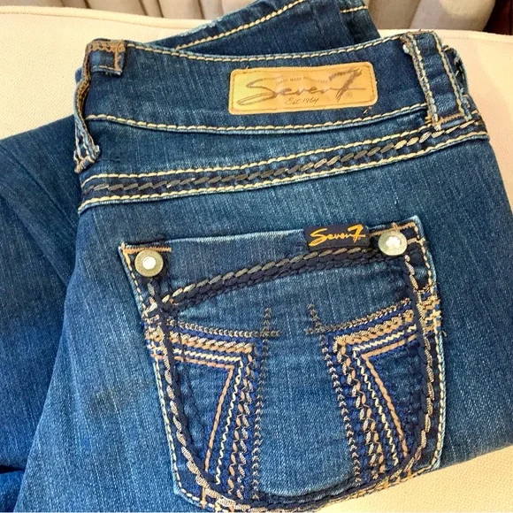 Seven7 Women's Blue Jeans - Picture 1 of 5
